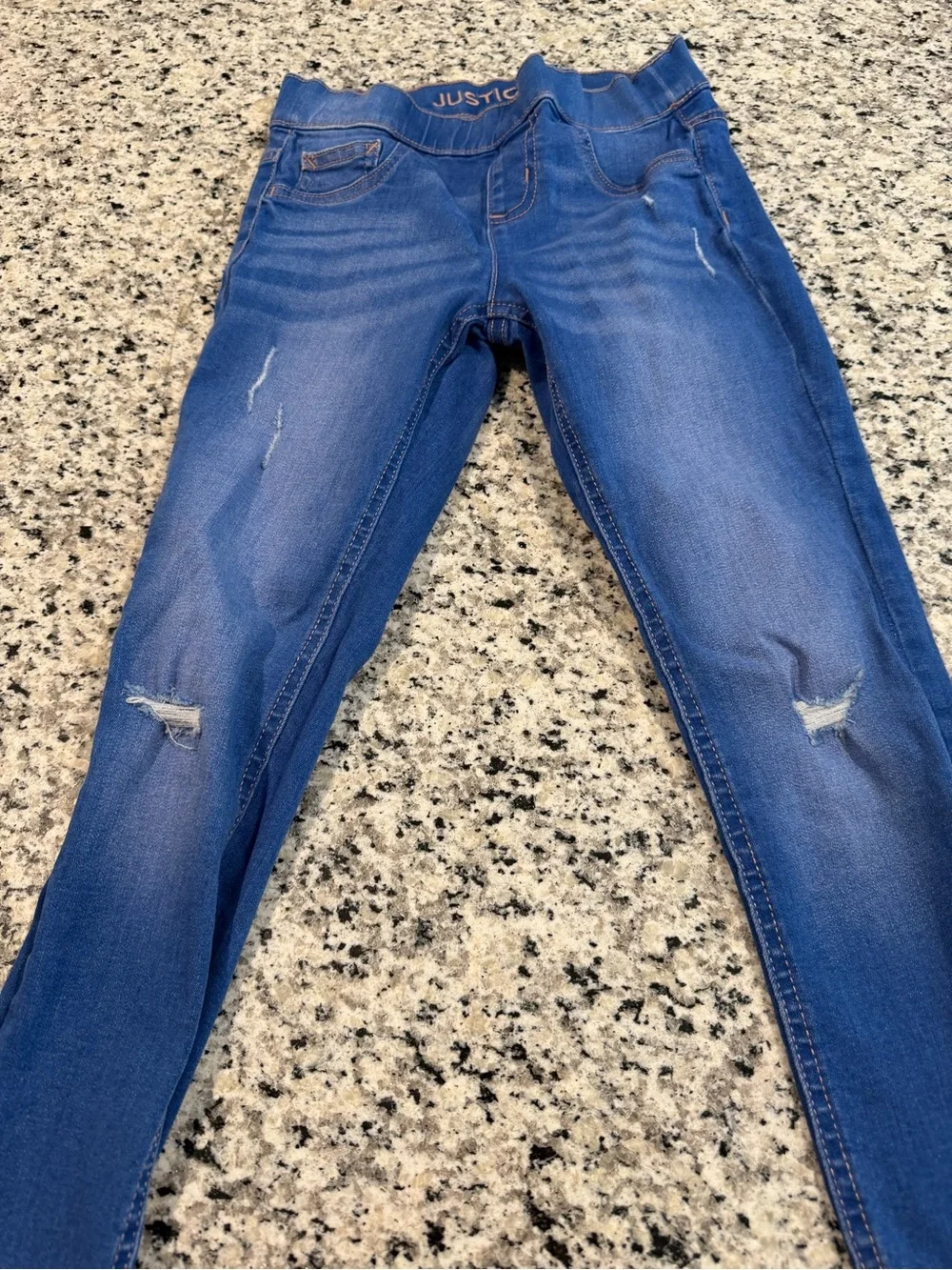 Justice Girls Blue Stretch Denim Jeans